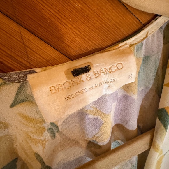 Bronx and Banco Tropical Floral Asymmetrical Ruffle Dress | Size M - Picture 6 of 11